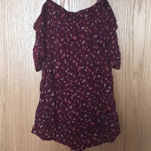 Off-the-Shoulder Floral Print Top (Small)
